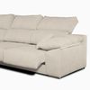 Sofa Chaise Longue Lodurr Izquierda Beige Tejido Con Sistema Acualine 4 Plazas 294x160 Cm Tanuk