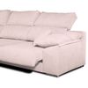 Sofa Chaise Longue Lodurr Izquierda Salmon Tejido Con Sistema Acualine 4 Plazas 294x160 Cm Tanuk