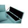 Sofa Chaise Longue Lodurr Derecha Turquesa Tejido Con Sistema Acualine 4 Plazas 294x160 Cm Tanuk