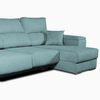 Sofa Chaise Longue Lodurr Derecha Turquesa Tejido Con Sistema Acualine 4 Plazas 294x160 Cm Tanuk