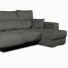 Sofa Chaise Longue Lodurr Derecha Negro Tejido Con Sistema Acualine 4 Plazas 294x160 Cm Tanuk