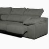 Sofa Chaise Longue Lodurr Izquierda Negro Tejido Con Sistema Acualine 4 Plazas 294x160 Cm Tanuk