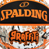 Balón De Baloncesto Spalding Grafitti Orange Caucho Talla 5