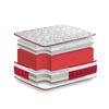 Colchon Viscoelastico Red Velvet Nucleo Hr Termoregulador 67,5x180 Cm Altura 21 Cm Firmeza Alta Rojo Tanuk