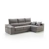 Sofa Chaise Longue Kvasir Derecha Gris Perla Tejido Con Sistema Acualine 4 Plazas 260x150 Cm Tanuk