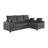 Sofa Chaise Longue Mimir Derecha Capitone Gris Marengo Tejido Con Sistema Acualine 4 Plazas 250x175 Cm Tanuk