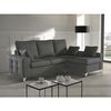 Sofa Chaise Longue Mimir Derecha Capitone Gris Marengo Tejido Con Sistema Acualine 4 Plazas 250x175 Cm Tanuk