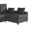 Sofa Chaise Longue Mimir Derecha Capitone Gris Marengo Tejido Con Sistema Acualine 4 Plazas 250x175 Cm Tanuk