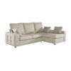 Sofa Chaise Longue Mimir Derecha Capitone Crudo Tejido Con Sistema Acualine 4 Plazas 250x175 Cm Tanuk