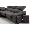 Sofa Chaise Longue Kvasir Izquierda Gris Marengo Tejido Con Sistema Acualine 4 Plazas 260x150 Cm Tanuk