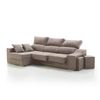 Sofa Chaise Longue Kvasir Izquierda Crudo Tejido Con Sistema Acualine 4 Plazas 260x150 Cm Tanuk