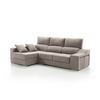 Sofa Chaise Longue Kvasir Izquierda Crudo Tejido Con Sistema Acualine 4 Plazas 260x150 Cm Tanuk