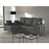 Sofa Chaise Longue Mimir Izquierda Capitone Gris Marengo Tejido Con Sistema Acualine 4 Plazas 250x175 Cm Tanuk