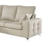 Sofa Chaise Longue Mimir Izquierda Capitone Crudo Tejido Con Sistema Acualine 4 Plazas 250x175 Cm Tanuk