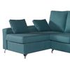 Sofa Chaise Longue Mimir Izquierda Capitone Turquesa Tejido Con Sistema Acualine 4 Plazas 250x175 Cm Tanuk