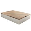 Canape Abatible 105x190 Cm Heimdall Blanco Tablero Melaminico Tanuk