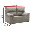 Sofa Odin 3 Mas 2 Plazas Crudo 5 Plazas 185x89 Cm Tejido Con Sistema Acualine Tanuk