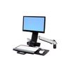 Ergotron Styleview Sit-stand Combo Arm 61 Cm [24] Aluminio (sv Sit Stand Combo Arm - Polished)