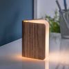 Lámpara Libro De Madera Pequeña - Smart Book Light - Nogal