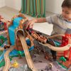 Set De Trenes Con Mesa De Madera Waterfall Junction