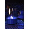 Glow Fire Emma Bioethanol Mesa Hogar Estructura Redonda En Acero Inox