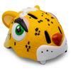 Casco De Bicicleta Para Niños De 2 A 7 Años  Crazy Safety Leopardo Amarillo - Homologado Y Certificado Según Norma En 1078