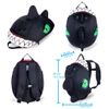 Mochila De Dragón Negro Para Guardería O Preescolar Para Niños De 2 A 6 Años. Diseño De Crazy Safety. Neopreno De Calidad Con Etiqueta Para El Nombre