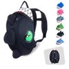 Mochila De Dragón Negro Para Guardería O Preescolar Para Niños De 2 A 6 Años. Diseño De Crazy Safety. Neopreno De Calidad Con Etiqueta Para El Nombre