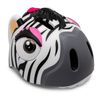 Casco De Bicicleta Para Niños De 2 A 7 Años  49-55cm Crazy Safety Cebra Blanca Y Negra - Homologado Y Certificado Según Norma En 1078