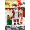 Figura Lemax Santa Claus Con Mascota Y Regalos Modelo 92760