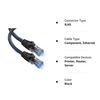 Cable Ethernet 30.5 Metros Cat6 Lan 10gbps Rj45 Azul & Negro Ultra Clarity Cable