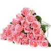 Rosas Artificiales Flores 10 Pcs De Rosas Para Decoración Del Hogar