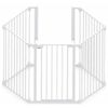 Puerta De Seguridad De 5 Paneles Modular Metal Blanco 94047 Noma