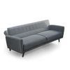 Sofá Cama Axel, Sofá 3 Plazas Abertura Clic Clac 214x85x85cm Color Gris Oscuro