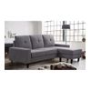 Sofá Chaiselongue Brooklyn, 3 Plazas Reversible 190x130x95 Cm Color Gris