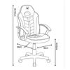 Silla Escritorio Win Silla Gaming Para Niño Regulable En Altura En Negro Y Rojo