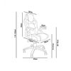 Silla Gaming X-one Regulable En Altura, Silla Escritorio Juvenil En Negro Y Azul