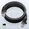 Cable Ethernet Rj45 Cat 5e Diseño Snagless Silicona 2m