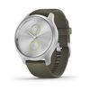 Garmin Vívomove Style Smartwatch Plata 42mm Amoled Con Correa Silicona Verde