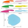 Cuchillos De Cocina Y Tabla De Cortar Para Niños O Para Camping, 6 Cuchillos Coloridos/1 Tabla De Cortar De Fresa