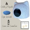 Casa Para Gatos Con Cojín Esponjoso. Cama Para Gatos. Casita Para Gatos En Forma De Gato Con Entrada Redonda, Cueva Para Gatos, Iglu Para Gatos, Cama Para Gatos Cueva, Cama Mascota