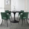 Set 4 Sillas De Comedor Escandinavas Meubles Cosy 48*54.5*79cm ​​asiento Tela Verde