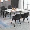 Set 4 Sillas De Comedor Escandinavas Meubles Cosy 48*54.5*79cm ​​asiento Tela Gris