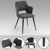 Set 4 Sillas De Comedor Escandinavas Meubles Cosy 48*54.5*79cm ​​asiento Tela Gris