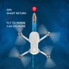 S6s Mini Gps Drone, 5g Wifi Fpv Quadcopter Rc Plegable Sin Escobillas (4k - Duración De La Batería: 25 Min - Blanco)