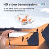 Mini Drone V5 Con Luces Led De Colores Cámara Hd 1080p (duración De La Batería: 12 Min - 2 Baterías - Naranja)