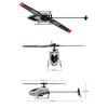 Helicóptero De Control Remoto C129 V2, Juguete De Drones Para Niños (3 Baterías - Vida Útil De La Batería: 15 Minutos - Gris)