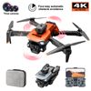 Dron K6 Max Con Tres Cámaras Evitación De Obstáculos De 360° (1 Baterías - Duración De La Batería: 15 Min - Naranja)
