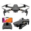 Dron Plegable V4 Rc Con Cámara Gran Angular 1080p Hd (batería 2 - Duración De La Batería: 20 Min - Negro)