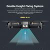Dron Plegable V4 Rc Con Cámara Gran Angular 1080p Hd (batería 2 - Duración De La Batería: 20 Min - Negro)